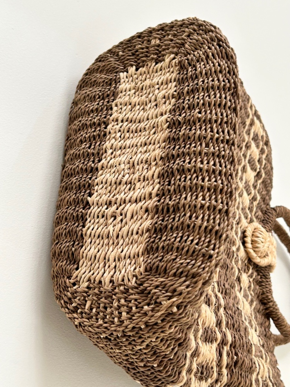 Handmade Woven Raffia & Rattan Bag - Picture 15 of 16
